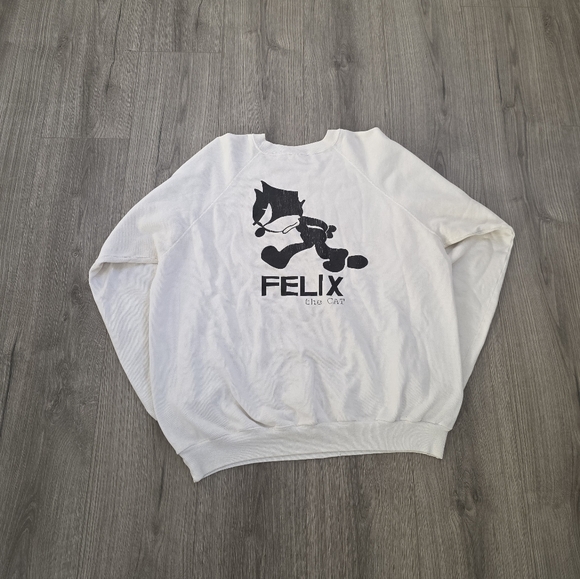 Vintage Felix The Cat So Cal Surf Wear Crewneck Sweater Mens 2XL - Picture 1 of 7